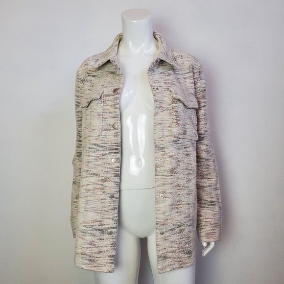 BB Dakota Steve Madden Cream Shacket - Picture 3 of 10